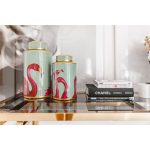 Емкость Flamingo, коллекция "Фламинго", ручная работа 21*39*21, Фарфор, Зеленый — изображение 2