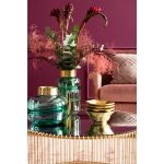 Ваза Positano, коллекция "Позитано" 23*21*23, Стекло, Латунь, Зеленый — изображение 3