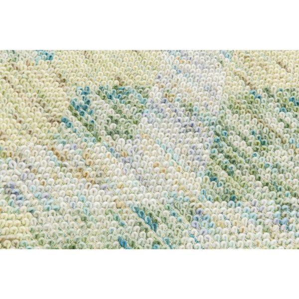 Ковер Grasshopper, коллекция "Кузнечик", ручная работа 240*1*170, Шерсть, Полиэстер, Хлопок, Зеленый — изображение 2