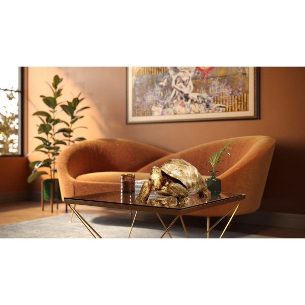 Статуэтка Turtle, коллекция "Черепаха" 60*32*40, Полирезин, Золотой — изображение 2