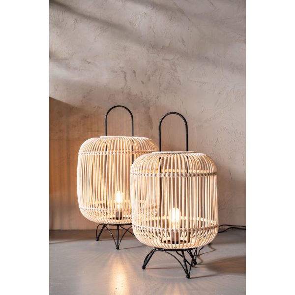 Лампа настольная Bamboo, коллекция "Бамбук" 34*62*34, Ротанг, Сталь, Коричневый — изображение 4