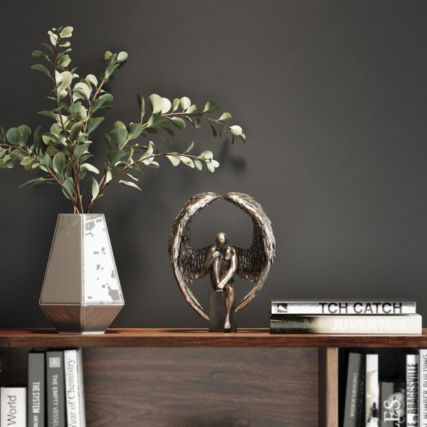 Статуэтка Nude Sad Angel, коллекция "Обнаженный грустный ангел" 18*26*11, Полирезин, МДФ, Бронзовый — изображение 2