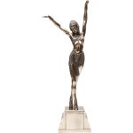 Статуэтка Dancing, коллекция "Танцы" 20*56*10, Полирезин, Бронзовый