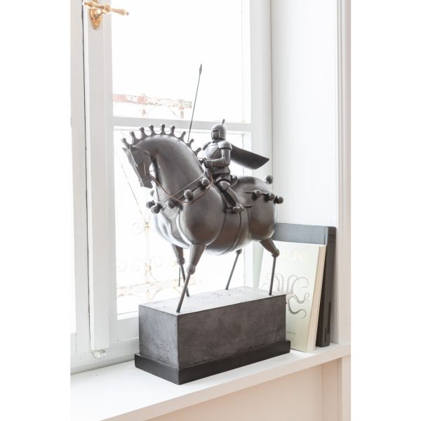 Предмет декоративный Knight, коллекция "Рыцарь" 55*72*21, Полирезин, Сталь, Черный — изображение 2
