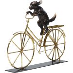 Статуэтка Dog With Bicycle, коллекция "Собака на велосипеде" 44*36*8, Сталь, Полирезин, Бронзовый, Золотой — изображение 2