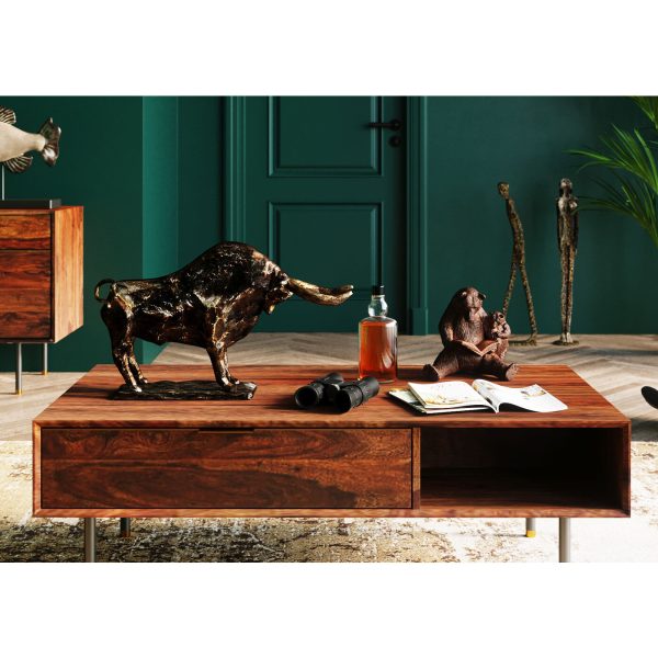 Статуэтка Bull, коллекция "Бык" 48*29*11, Полирезин, Бронзовый — изображение 2