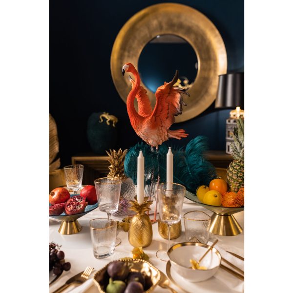 Статуэтка Flamingo, коллекция "Фламинго" 50*66*28, Сталь, Полирезин, Розовый — изображение 4