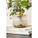 Ваза Los Angeles, коллекция "Лос-Анджелес" 20*19*20, Стекло, Золотой, Бесцветный — изображение 3