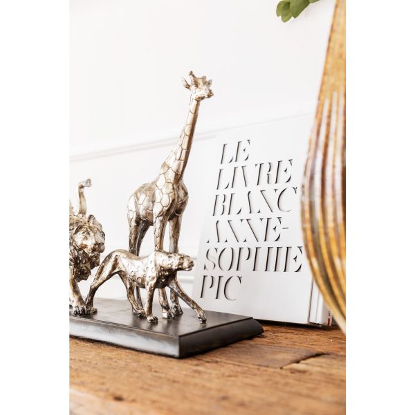 Статуэтка Animals, коллекция "Звери" 71*36*16, МДФ, Полирезин, Серебряный — изображение 3