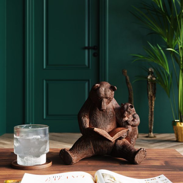 Статуэтка Bear Family, коллекция "Семья Медведей" 20*18*16, Полирезин, Коричневый — изображение 2