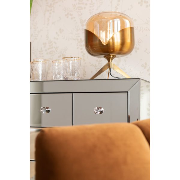 Лампа настольная Golden Goblet, коллекция "Золотой кубок" 27*35*27, Сталь, Стекло, Золотой — изображение 2