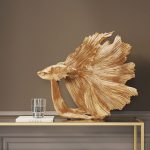 Статуэтка Fish, коллекция "Рыба" 34*37*14, Полирезин, Золотой — изображение 2