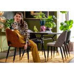 Стул мягкий Hudson, коллекция "Гудзон" 49*84*54, Полиэстер, Полиуретан, ДСП, Сталь, Бежевый — изображение 4