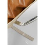 Кресло + пуф Washington, коллекция "Вашингтон", количество предметов 2 77*105*147, Воловья кожа, Нержавеющая сталь, Полиуретан, Коричневый — изображение 4