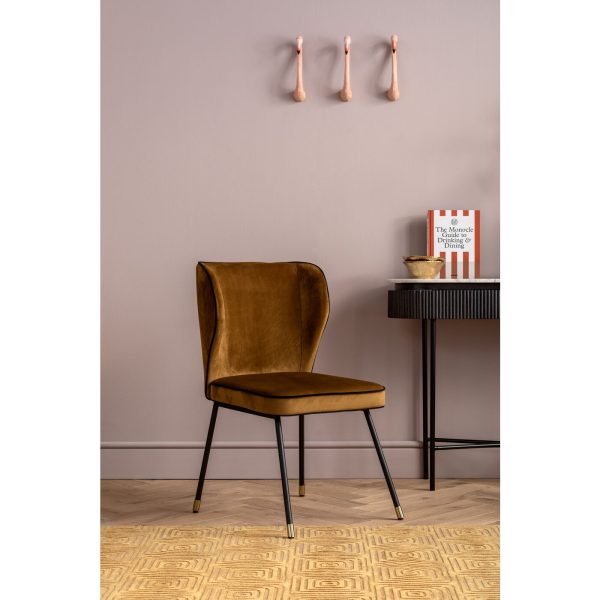 Стул Irina, коллекция "Ирина" 57*50*83, Бархат, Полиуретан, ДСП, Сталь, Коричневый — изображение 2