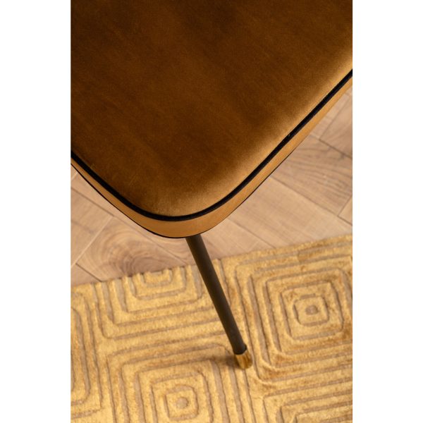 Стул Irina, коллекция "Ирина" 57*50*83, Бархат, Полиуретан, ДСП, Сталь, Коричневый — изображение 4