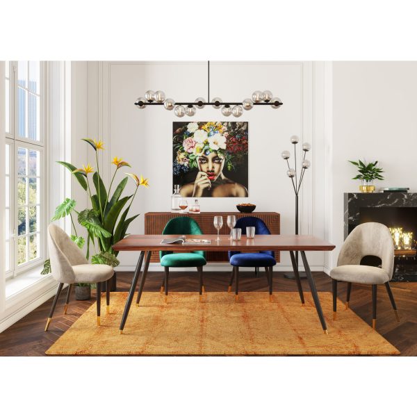 Стул мягкий Iris, коллекция "Ирис", количество предметов 2 49*84*54, Бархат, Полиуретан, Сталь, Серый — изображение 3