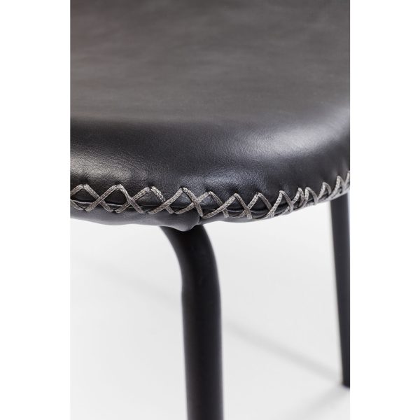 Стул Barber, коллекция "Барбер" 45*80*51, Полиуретан, Фанера, Сталь, Черный — изображение 3