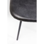 Стул Barber, коллекция "Барбер" 45*80*51, Полиуретан, Фанера, Сталь, Черный — изображение 4