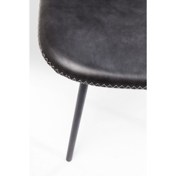 Стул Barber, коллекция "Барбер" 45*80*51, Полиуретан, Фанера, Сталь, Черный — изображение 4