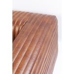 Диван Malibu, коллекция "Малибу" 226*67*110, Воловья кожа, Полиуретан, Сосна, Нержавеющая сталь, Коричневый — изображение 2