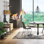 Комод Kopenhagen, коллекция "Копенгаген", ручная работа 100*80*40, Сталь, Каучуковое дерево, Стекло, Черный, Бежевый — изображение 4