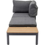 Мебель для террасы Happy Day, коллекция "Счастливый день" 166*63*66, Полиэстер, Алюминий, Серый