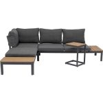 Мебель для террасы Happy Day, коллекция "Счастливый день", количество предметов 3 228*61*168, Полиэстер, Алюминий, Серый