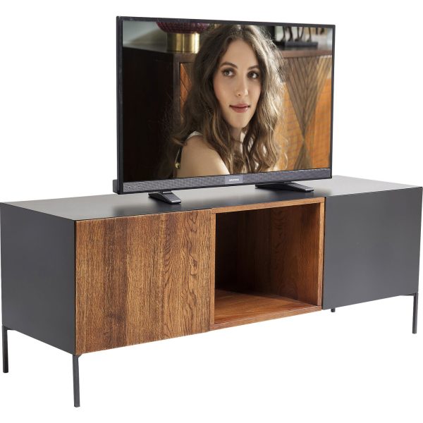 Тумба под ТВ Phoenix, коллекция "Феникс" 150*56*45, Сталь, Дуб, Коричневый — изображение 2