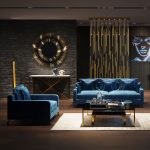 Кресло Lullaby, коллекция "Колыбельная" 102*70*100, Полиэстер, Полиуретан, ДСП, Сосна, Синий — изображение 3