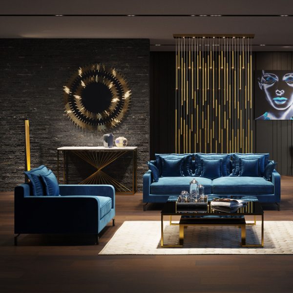 Кресло Lullaby, коллекция "Колыбельная" 102*70*100, Полиэстер, Полиуретан, ДСП, Сосна, Синий — изображение 3