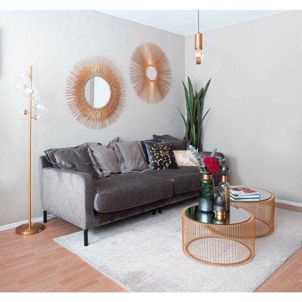 Диван Lullaby, коллекция "Колыбельная" 222*70*102, Полиэстер, Пенополиуретан, Сосна, Фанера, Серый — изображение 2