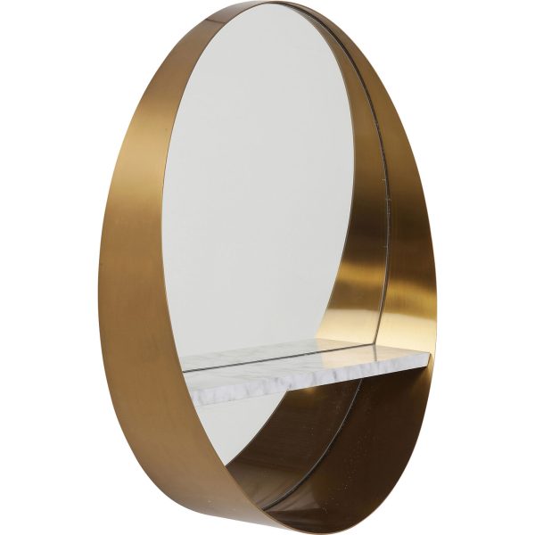 Зеркало Hipster, коллекция "Хипстер" 65*65*15, Зеркальное стекло, Нержавеющая сталь, МДФ, Латунь — изображение 4