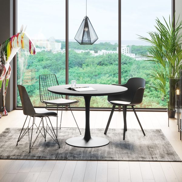 KARE-83864-master-mood-c-1400x1400 Стул с подлокотниками Brentwood, коллекция "Брентвуд" 58*78*53, Полиуретан, Полипропилен, Сталь, Черный — изображение 4