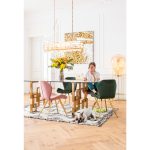 Стул Viva, коллекция "Вива" 52*81*52, Полиэстер, Шпон, Сталь, Розовый — изображение 3