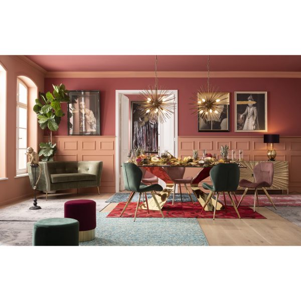 Стул Viva, коллекция "Вива" 52*81*52, Полиэстер, Шпон, Сталь, Розовый — изображение 4