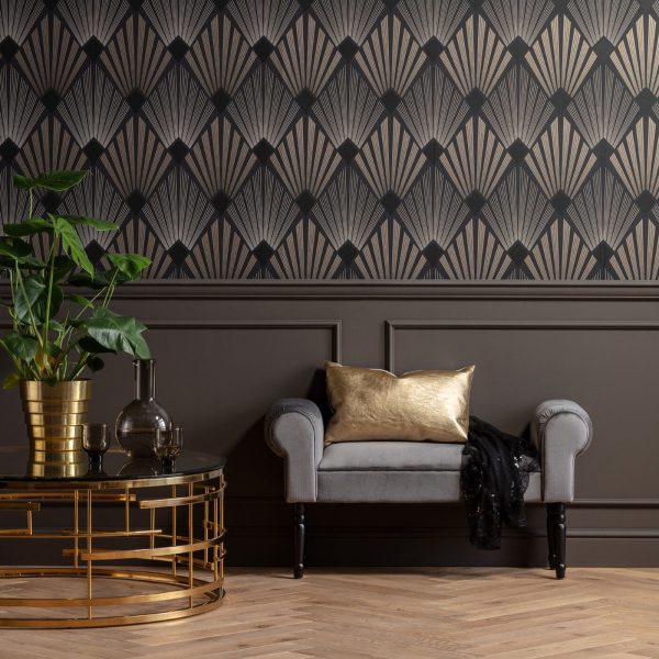 Скамья с подлокотниками Wing, коллекция "Крыло" 100*54*30, Полиэстер, Береза, МДФ, Пенополиуретан, Серый — изображение 4