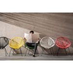 Стул Spaghetti, коллекция "Спагетти" 73*85*78, Полиэтилен, Сталь, Черный — изображение 4