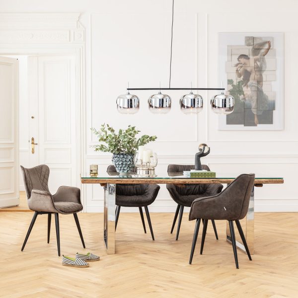 Стул мягкий Marshall, коллекция "Маршал" 57*91*66, Полиэстер, Полиуретан, Бук, Фанера, Серый — изображение 4