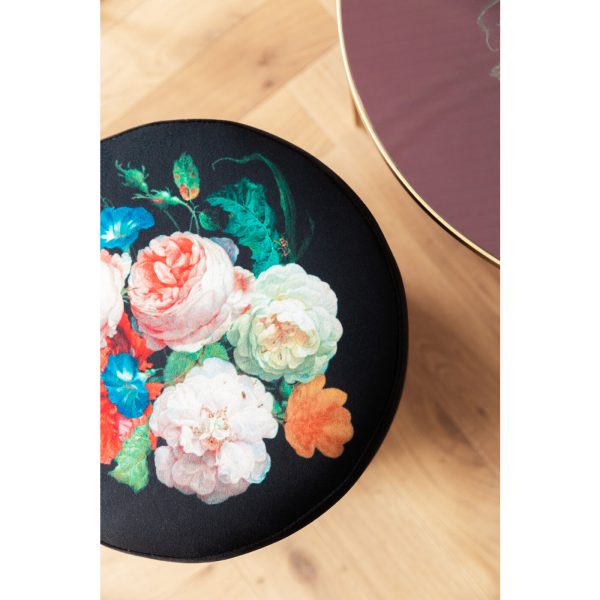 Пуф Cherry, коллекция "Вишня" 35*42*35, Полиэстер, ДСП, Черный — изображение 3