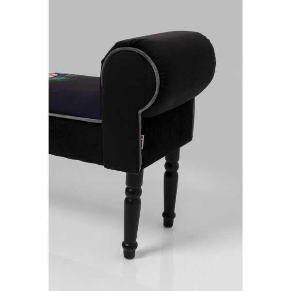 Скамья с подлокотниками Wing, коллекция "Крыло" 100*54*30, Полиэстер, Береза, МДФ, Сосна, Пенополиуретан, Черный — изображение 4