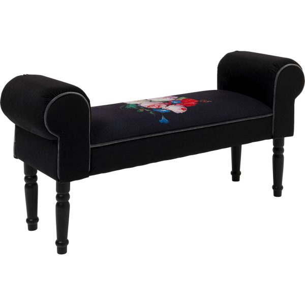 Скамья с подлокотниками Wing, коллекция "Крыло" 100*54*30, Полиэстер, Береза, МДФ, Сосна, Пенополиуретан, Черный — изображение 2