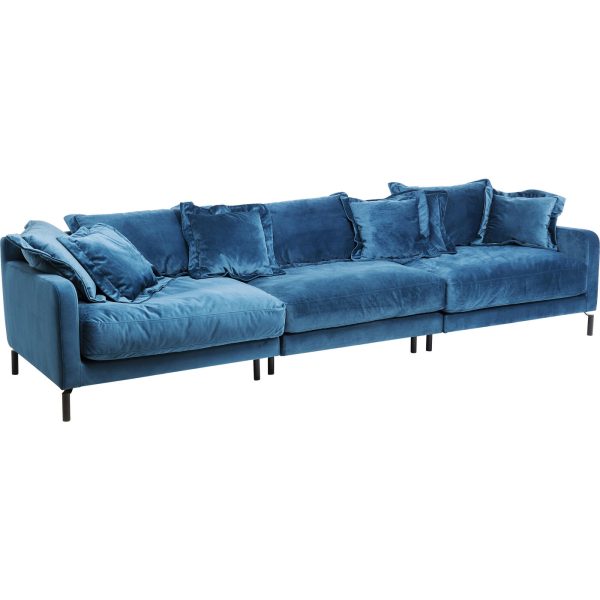 Диван Lullaby, коллекция "Колыбельная" 307*70*102, Полиэстер, Полиуретан, Сосна, Сталь, Синий — изображение 2