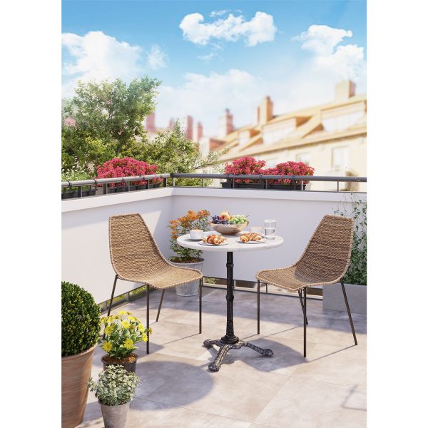 KARE-84117-master-mood-a-1400x1400 Стул Tansania, коллекция "Танзания" 54*82*56, Сталь, Полиэтилен, Коричневый — изображение 2