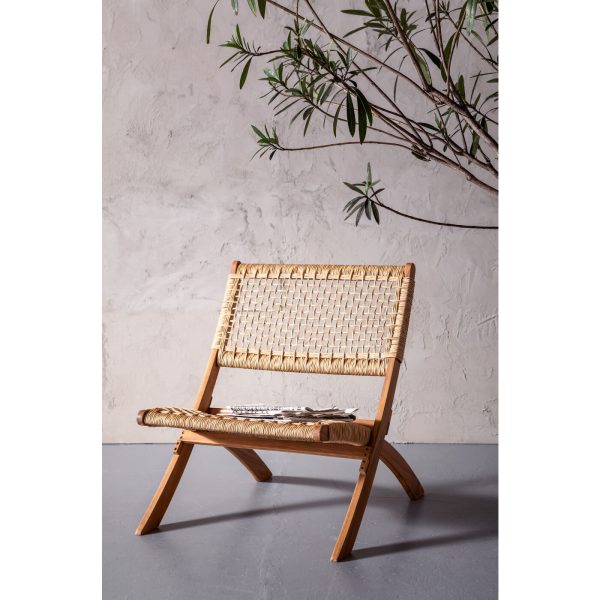 Стул складной Copacabana, коллекция "Копакабана" 78*73*60, Акация, Полиэтилен, Бежевый — изображение 3