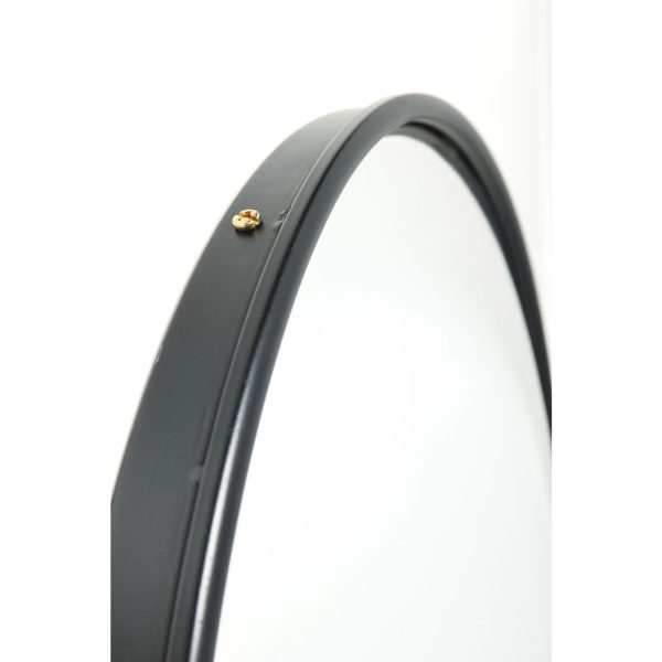 Зеркало сферическое Fiesta, коллекция "Фиеста" 100*100*11, АБС-пластик, Сталь, МДФ, Черный — изображение 3