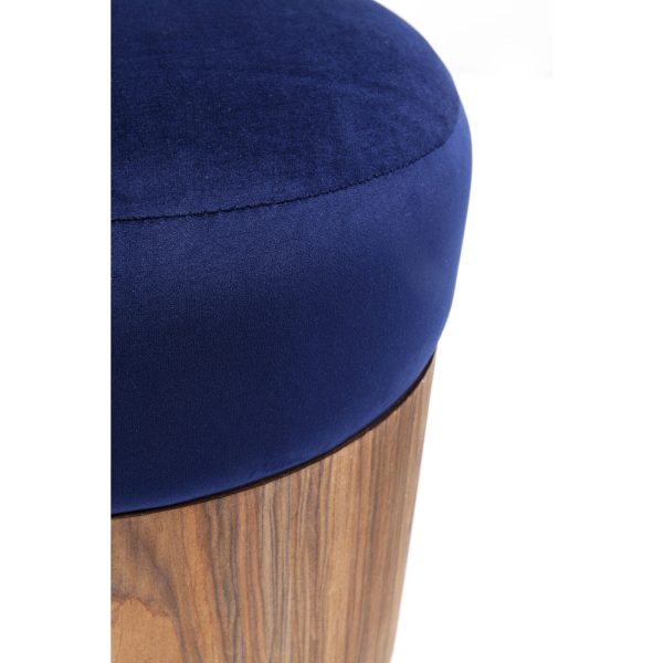 Пуф Studio, коллекция "Студия" 39*40*39, Полиуретан, Нержавеющая сталь, МДФ, Синий — изображение 4