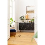 Пуф Studio, коллекция "Студия" 39*40*39, Полиуретан, Нержавеющая сталь, МДФ, Синий — изображение 2