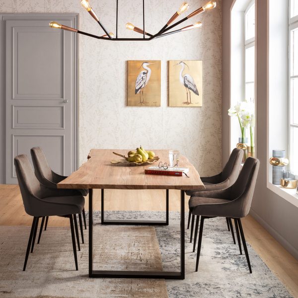 Стул мягкий East Side, коллекция "Ист Сайд" 48*84*57, Полиэстер, Полиуретан, Шпон, Сталь, Коричневый — изображение 3