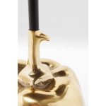 Столик приставной Pumpkin, коллекция "Тыква" 55*76*55, Сталь, Алюминий, Черный, Золотой — изображение 4